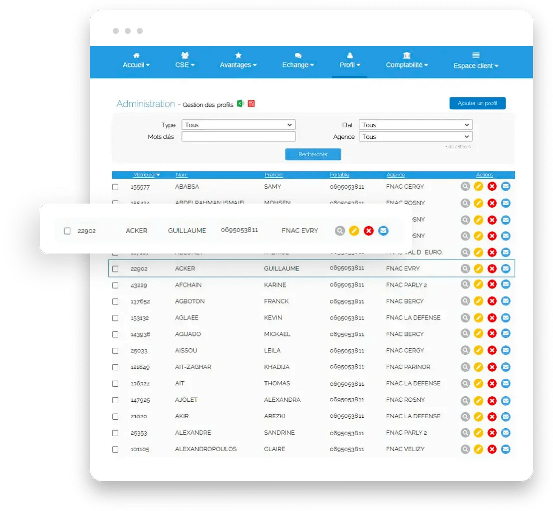 Gestion simplifiée de vos bénéficiaires